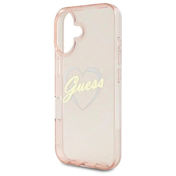 Gæt IML Heart iPhone 16 Case - Pink
