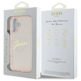 Gæt IML Heart iPhone 16 Case - Pink