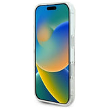 Gæt IML Heart iPhone 16 Case - gennemsigtigt