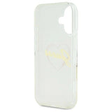Gæt IML Heart iPhone 16 Case - gennemsigtigt