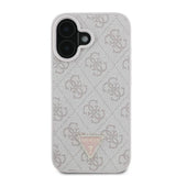 Guess lædermetall Logo Strass Crossbody Case til iPhone 16 - Pink