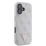Guess lædermetall Logo Strass Crossbody Case til iPhone 16 - Pink
