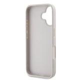 Guess lædermetall Logo Strass Crossbody Case til iPhone 16 - Pink