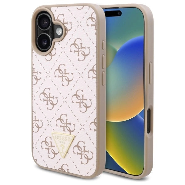 Gæt ny 4G Triangle iPhone 16 Case - hvid