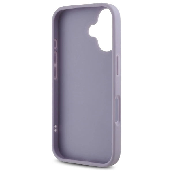 Guess Quilted Metal Logo case til iPhone 16 - lys lilla
