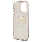 Guess IML Heart Case til iPhone 16 Pro Max - Pink