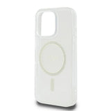 Guess GUHMP16LHFGERET iPhone 16 Pro 6.3" gennemsigtige hardcase IML Glitter Circle MagSafe