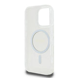 Guess GUHMP16LHFGERET iPhone 16 Pro 6.3" gennemsigtige hardcase IML Glitter Circle MagSafe