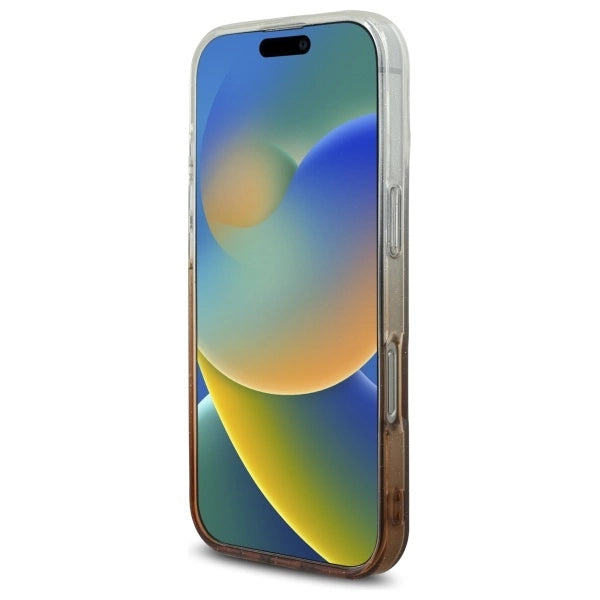 Guess IML Glitter Gradient MagSafe iPhone 16 Pro Case - Brunt