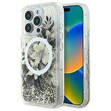 Guess Flydende Glitter Flower MagSafe iPhone 16 Pro Case - Beige