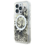 Guess Flydende Glitter Flower MagSafe iPhone 16 Pro Case - Beige