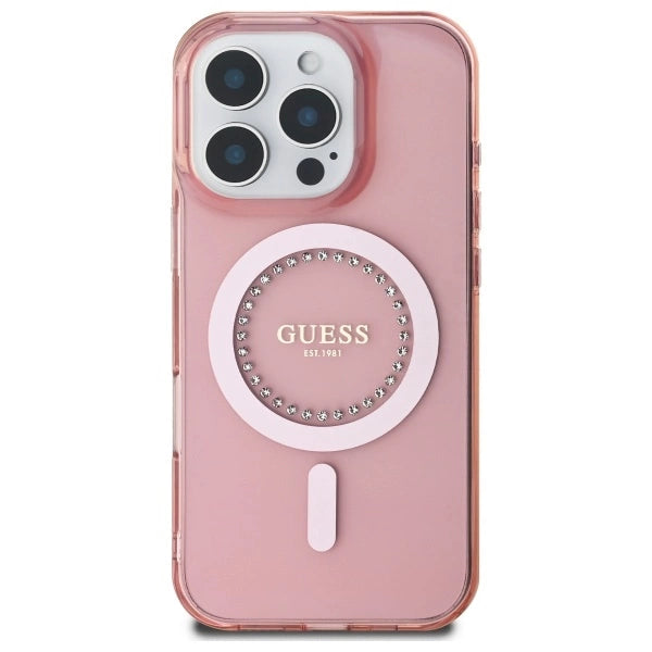 Gæt IML Rhinestones MagSafe iPhone 16 Pro Case - Pink