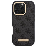 Guess 4G Logo Plate MagSafe Case til iPhone 16 Pro - sort