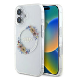 Gæt IML Flowers Wreath MagSafe iPhone 16 Plus Case - klar