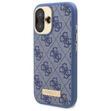 Guess 4G Logo Plate MagSafe Case til iPhone 16 Plus - Blå