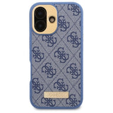 Guess 4G Logo Plate MagSafe Case til iPhone 16 Plus - Blå