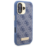 Guess 4G Logo Plate MagSafe Case til iPhone 16 Plus - Blå