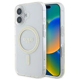 Gæt IML Glitter Circle MagSafe iPhone 16 Case - klar