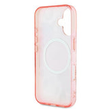 Guess IML Flower & Tonal Circle MagSafe iPhone 16 Case - Pink