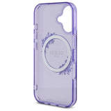 Guess IML Flowers Wreath MagSafe iPhone 16 Case - lilla