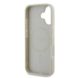 Guess Peony Script Logo MagSafe iPhone 16 Case - Hvid