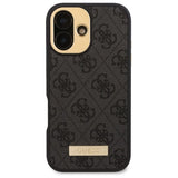 Guess 4G Logo Plate MagSafe iPhone 16 Case - sort