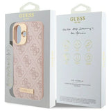 Guess 4G Logo Plate MagSafe Case til iPhone 16 Plus - Pink