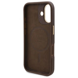 Guess 4G Logo Plate MagSafe iPhone 16 Plus Case - Brunt