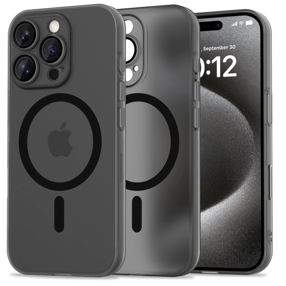 Tech-Protect MagSlim MagSafe Case til iPhone 16 Pro Max - Halvt gennemsigtigt