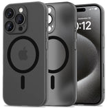 Tech-Protect MagSlim MagSafe Case til iPhone 16 Pro Max - Halvt gennemsigtigt