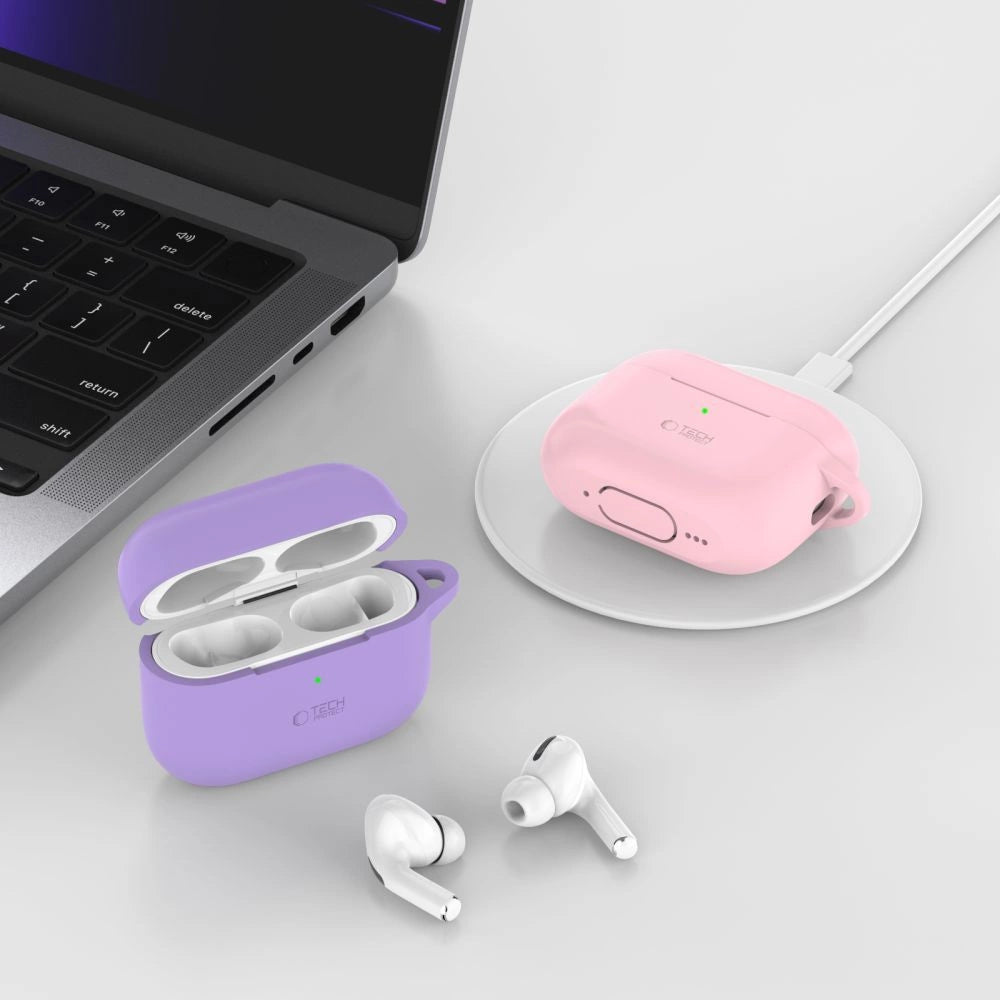 Tech-Protect Silicone Hook Apple AirPods Pro 1 / 2 Case - Blå