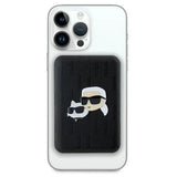 Karl Lagerfeld Powerbank induktiv KLPB5FPGKSKCHK 16W 5000mAh sort/sort Karl&Choupette Head Pin MagSafe
