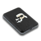 Karl Lagerfeld Powerbank induktiv KLPB5FPGKSKCHK 16W 5000mAh sort/sort Karl&Choupette Head Pin MagSafe