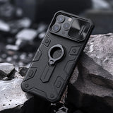 Nillkin CamShield Armor Case til iPhone 15 Pro Max - sort