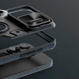 Nillkin CamShield Armor Case til iPhone 15 Pro Max - sort