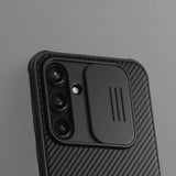 Nillkin CamShield Pro Case til Samsung Galaxy A55 med kameraomslag - sort