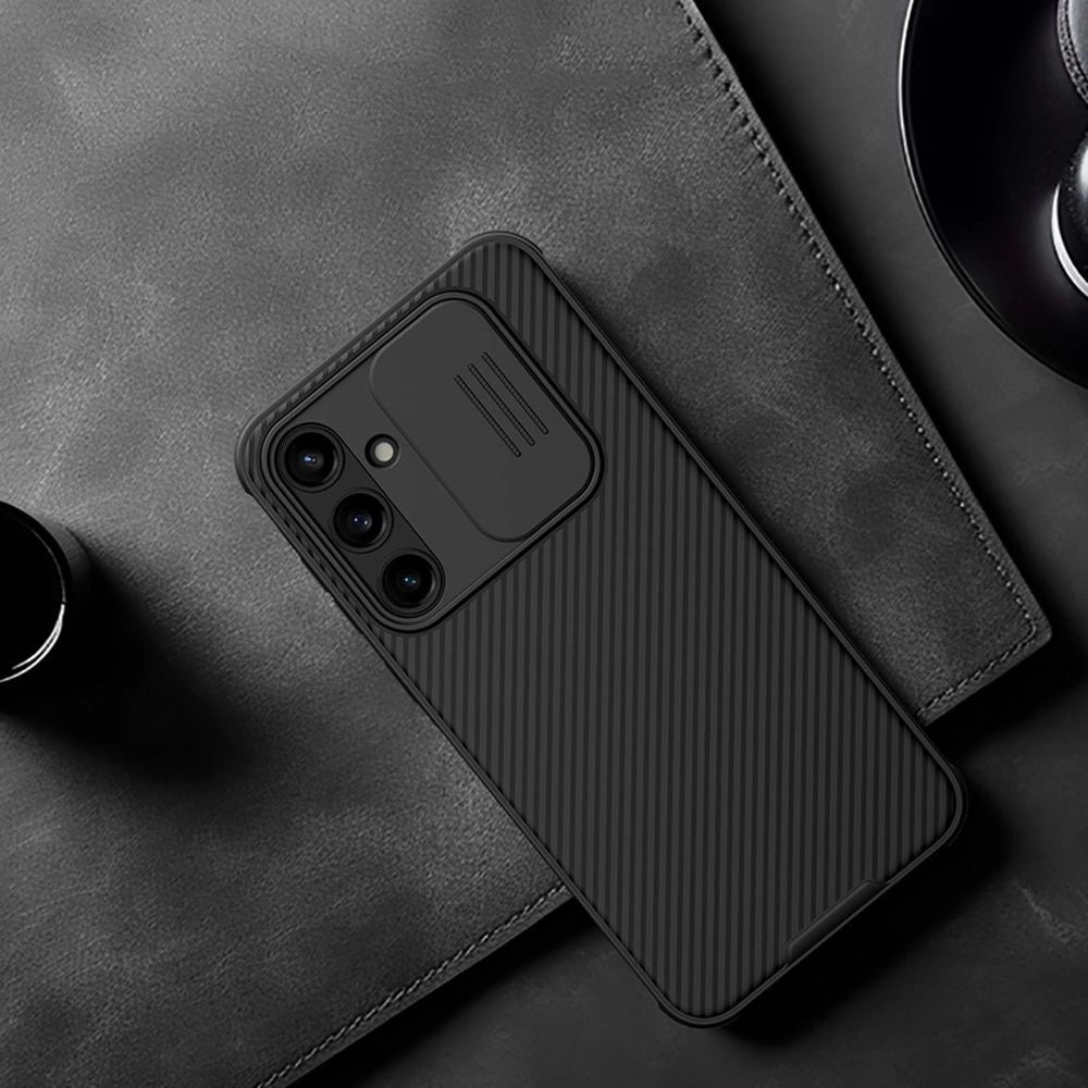 Nillkin CamShield Pro Case til Samsung Galaxy A55 med kameraomslag - sort