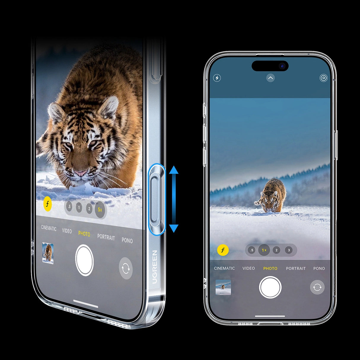 Ugreen Classy Clear Magnetisk iPhone 16 Case - Gennemsigtig