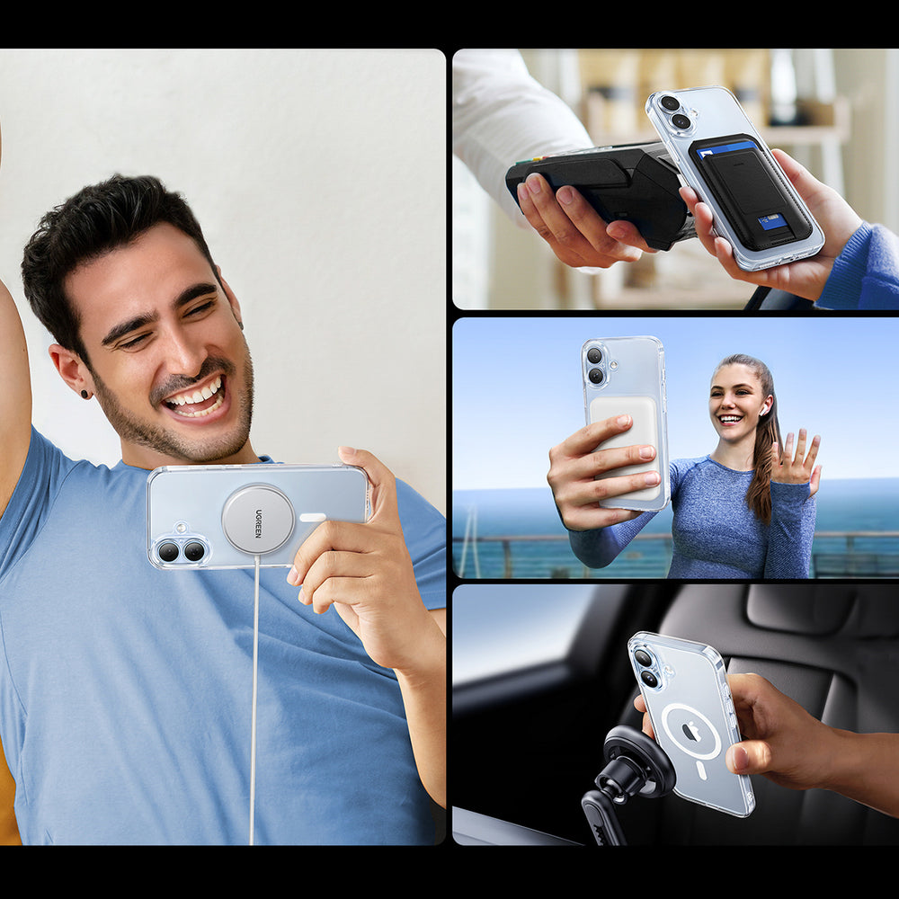Ugreen Classy Clear Magnetisk Case til iPhone 16 Plus - Transparent
