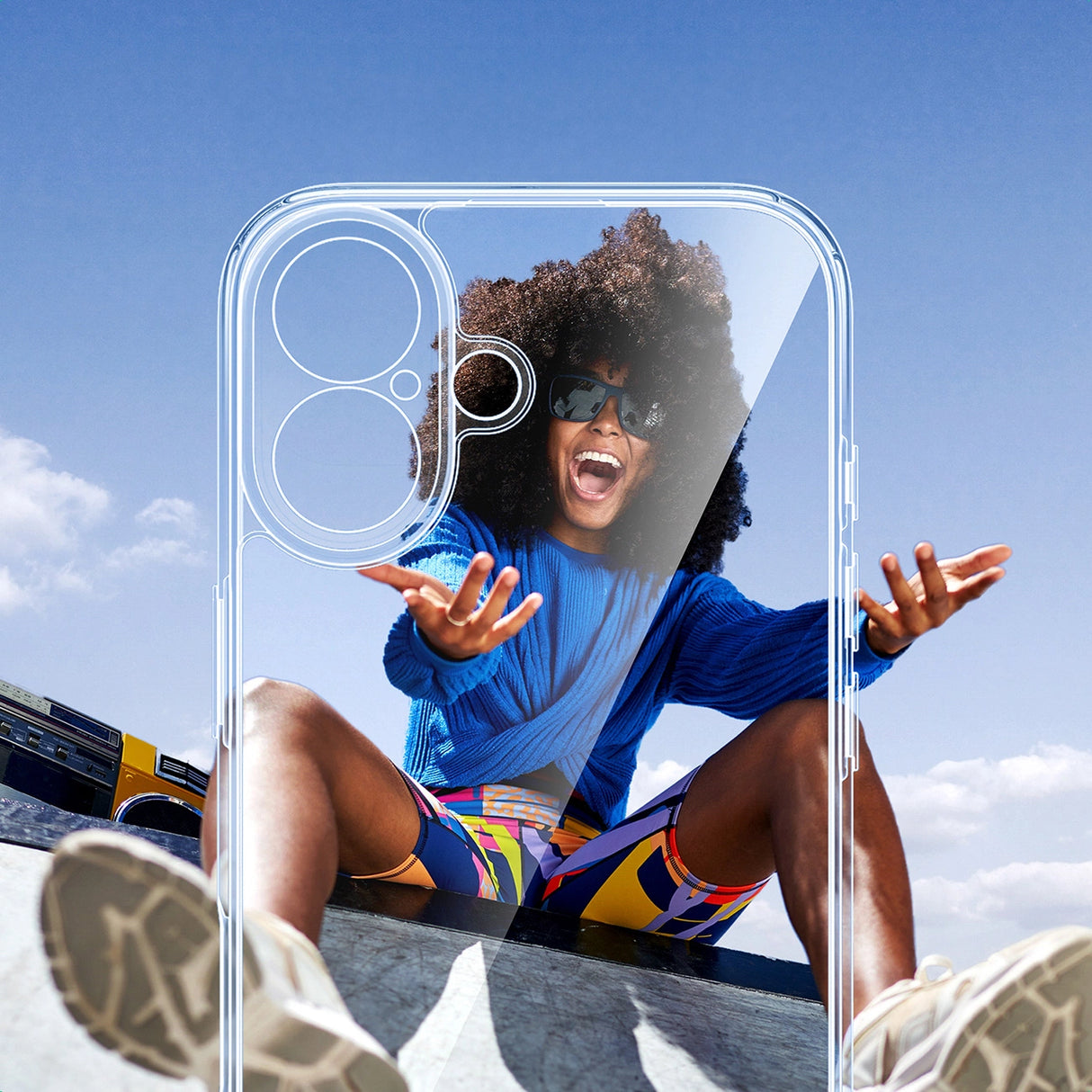 Ugreen Classy klar beskyttelsesfoder til iPhone 16 Plus - gennemsigtig