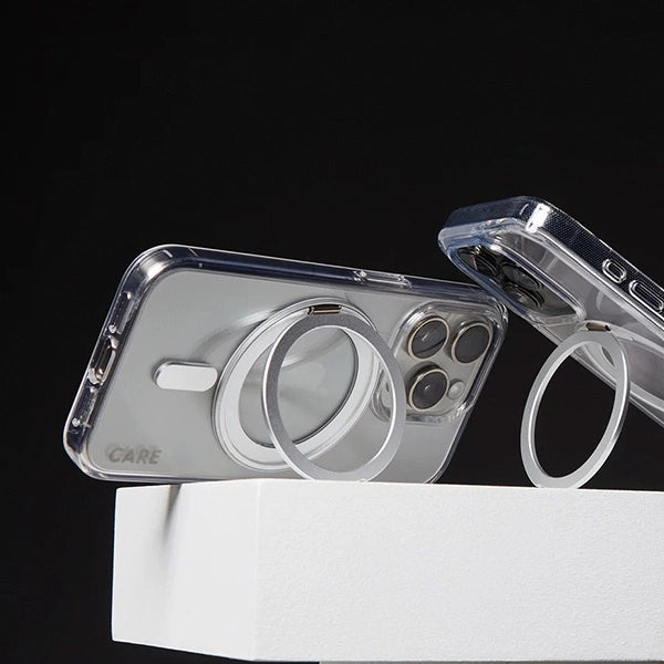 CARE af PanzerGlass Feature Kickstand Case iPhone 16 Pro 6.3" sølv/sølv MagSafe 1326