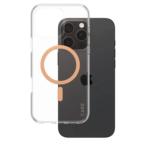 CARE af PanzerGlass Flagship Case iPhone 16 Pro Max 6.9" fersken/fersken MagSafe 1376