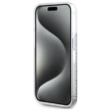 Karl Lagerfeld Liquid Glitter Karl & Choupette Head Magsafe iPhone 15 Pro Case - Clear
