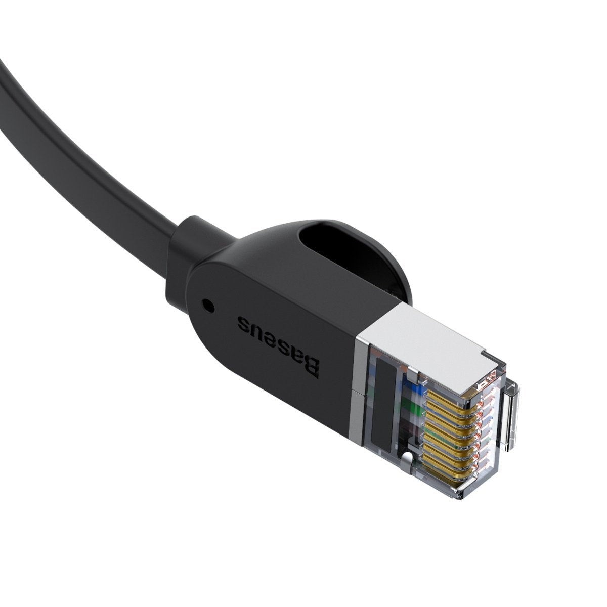 Baseus Cat 6 UTP Ethernet RJ45 Kabel Flad 1m sort