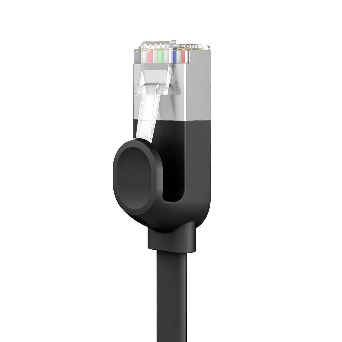 Baseus Cat 6 UTP Ethernet RJ45 Kabel Flad 1m sort