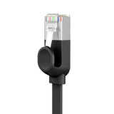 Baseus Cat 6 UTP Ethernet RJ45 Kabel Flad 1m sort