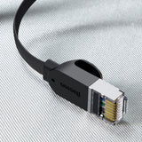 Baseus Cat 6 UTP Ethernet RJ45 Kabel Flad 1m sort