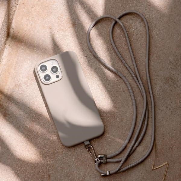 Uniq Coehl Creme iPhone 16 Pro 6.3" Magnetisk opladningsfoder grå/taupe grå