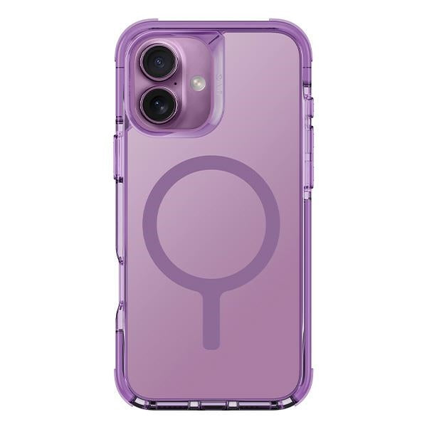 Uniq Combat iPhone 16 6.1" Magclick opladningsakse lyserød/grå lyserød