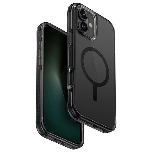 Uniq Combat iPhone 16 Plus 6.7" Magclick Charging case sort/carbon sort